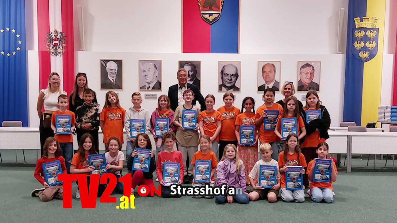 Strasshofer Volkschulkinder besuchen das Stadtamt