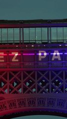 Eyfel Kulesi PSG renkleriyle aydınlatıldı