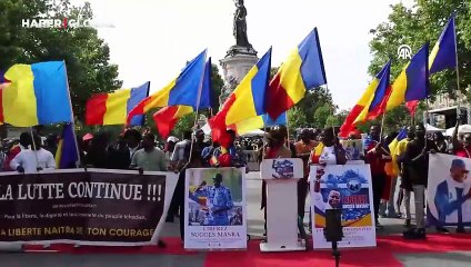 Çadlı muhalefet lideri için Paris’te protesto