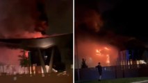 Notte di paura al Viola Park: il video dell'incendio