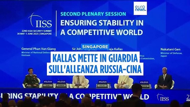 Singapore, Kallas: il mondo dovrebbe essere estremamente preoccupato per le relazioni Russia-Cina