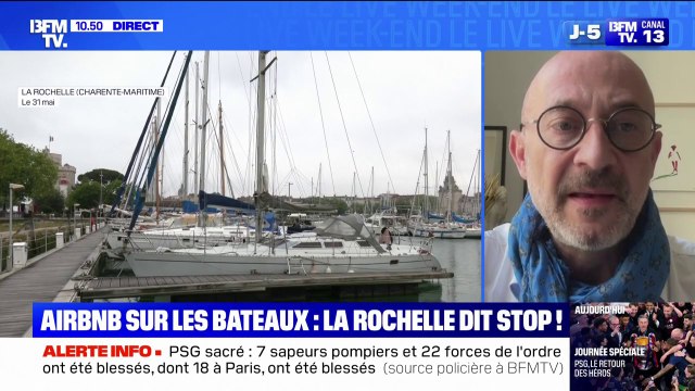 C'est une mesure violente : Sylvain Grataloup (président UNPI) regrette la décision d'interdire la location Airbnb sur les bateaux du port de La Rochelle