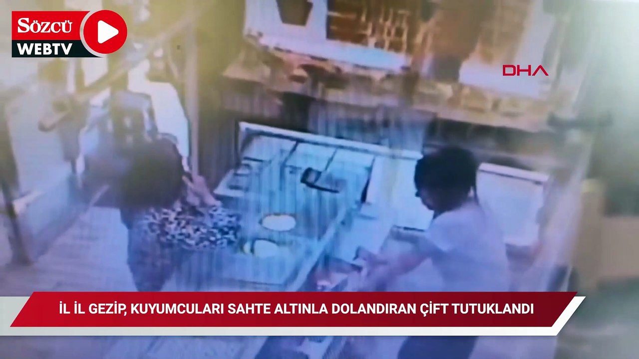 İl il gezip, kuyumcuları sahte altınla dolandıran çift tutuklandı