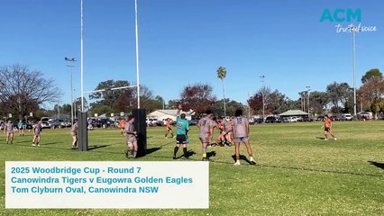 Old fashioned shootout between Canowindra Tigers and Eugowra Golden Eagles.