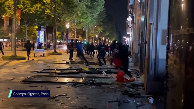Débordements et affrontements sur les Champs-Élysées après le succès en finale