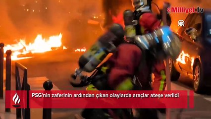 Paris Saint-Germain şampiyonluğu sonrası Fransa karıştı