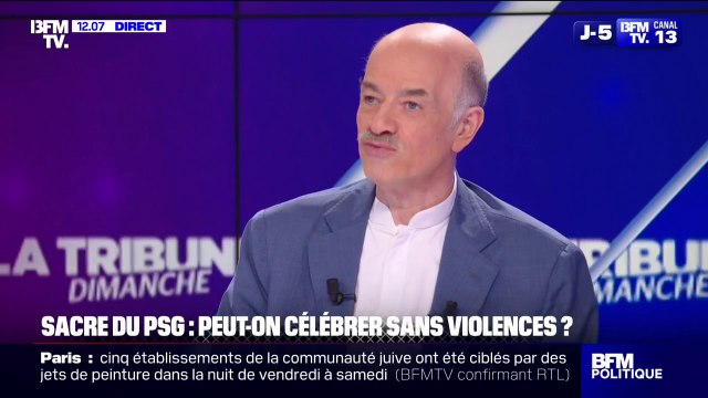 Débordements en marge du sacre du PSG: On est dans une situation qui est bien moins catastrophique que celle qui a été annoncée , estime Alain Bauer