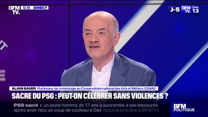 Sacre du PSG:  il existe une “dégradation générale de la violence” d'après Alain Bauer, professeur au CNAM