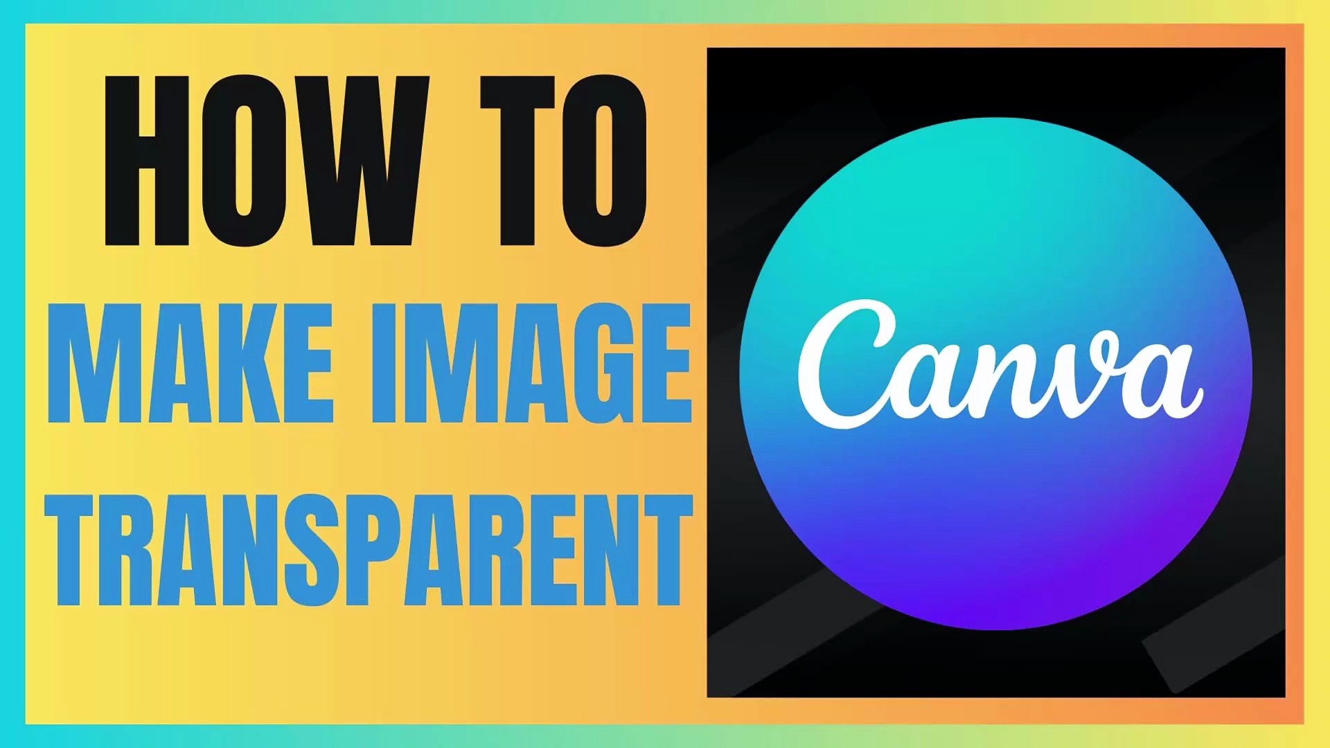 ⁣How to make image transparent in Canva