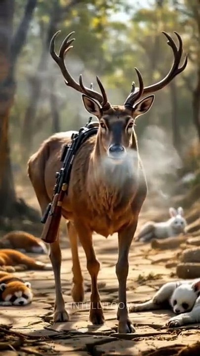 Antelope saved animals life ♥️ || Intellitoon || Ai VIdeo || animation || Hindi Short Video || Ai SHort video || Ai Hindi Short video || Viral short video