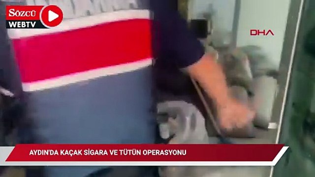 Aydın'da kaçak sigara ve tütün operasyonu: 3 gözaltı