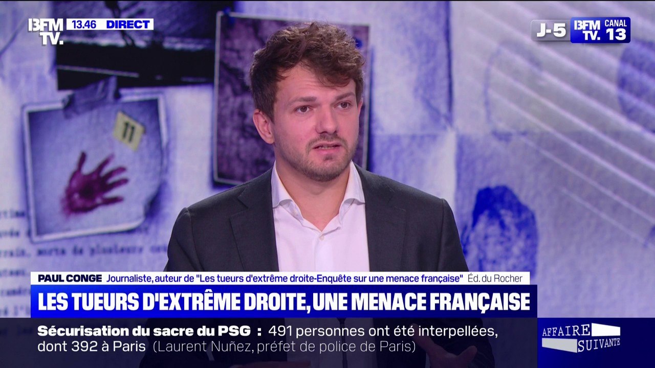 Mouvement d'ultradroite du GUD: "Cette dérive violente est de plus en plus extrême", décrit Paul Conge (auteur "Les Tueurs d'extrême droite)