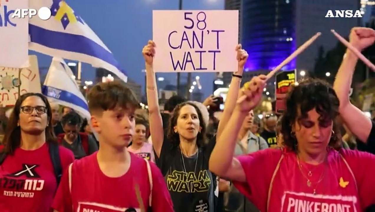 Israele, continua la protesta per gli ostaggi e contro la guerra a Gaza