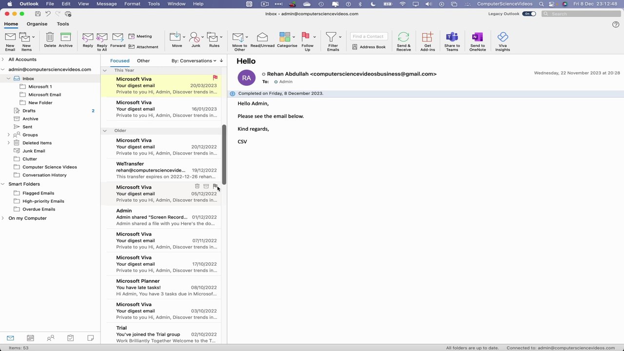How to FILTER Your Flagged Emails on Microsoft Outlook Using a Mac Computer - Basic Tutorial | New
