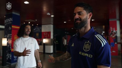 Cucurella e Isco se reencuentran