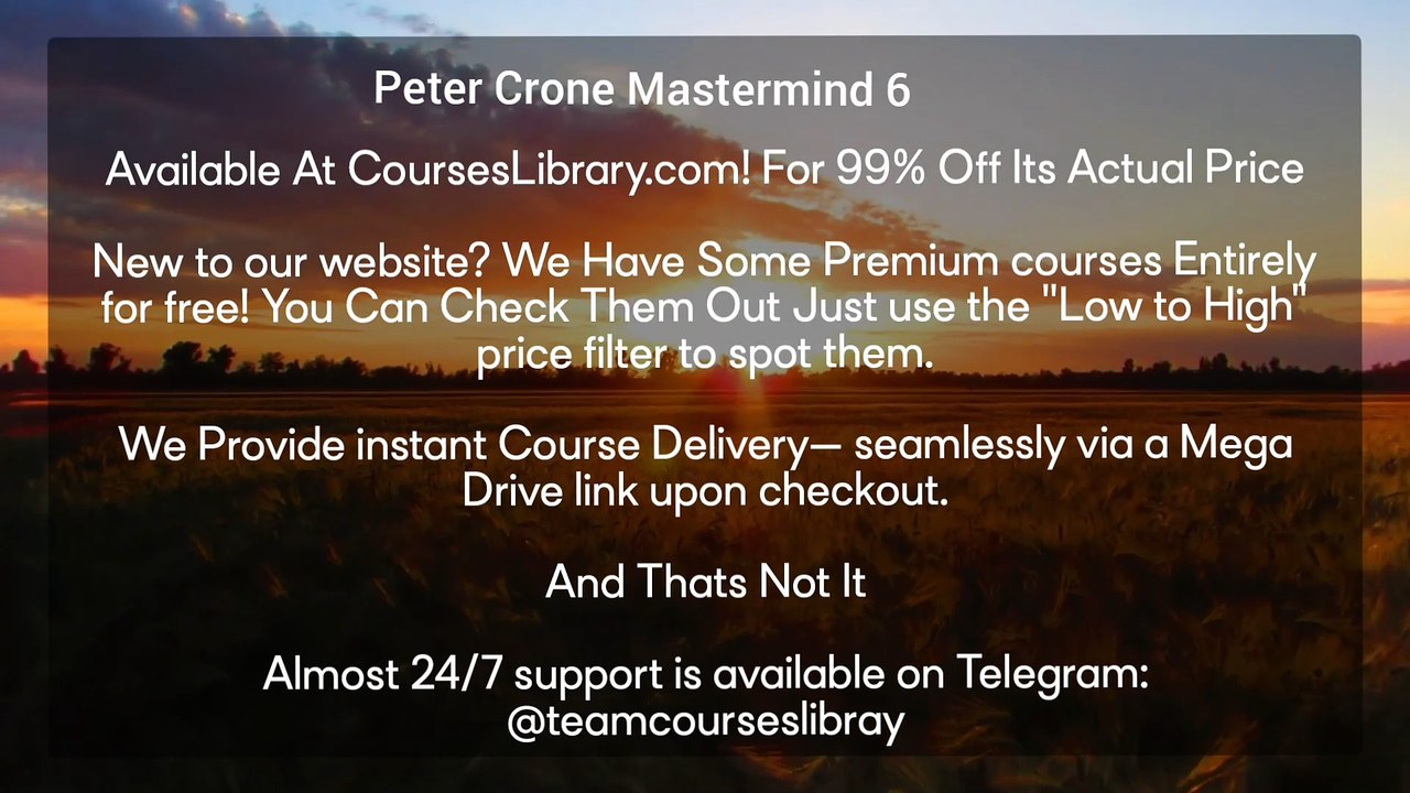 Download Peter Crone Mastermind 6