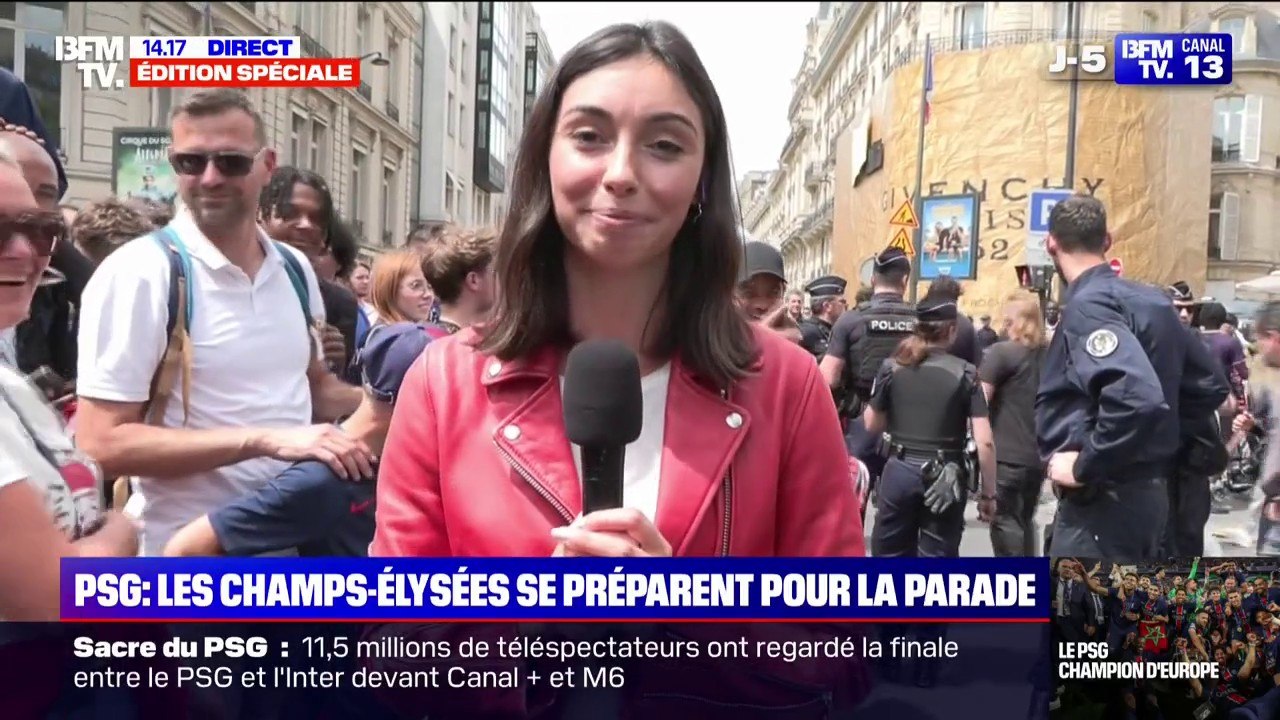 Sacre du PSG: les portes de la jauge de 110.000 spectateurs vont bientôt ouvrir pour assister à la parade des joueurs du club parisien