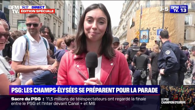 Sacre du PSG: les portes de la jauge de 110.000 spectateurs vont bientôt ouvrir pour assister à la parade des joueurs du club parisien