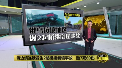 俄罗斯桥梁连续坍塌致火车脱轨，至少7死69伤🚆