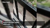 Ankara’da dolu yağışı etkili oldu