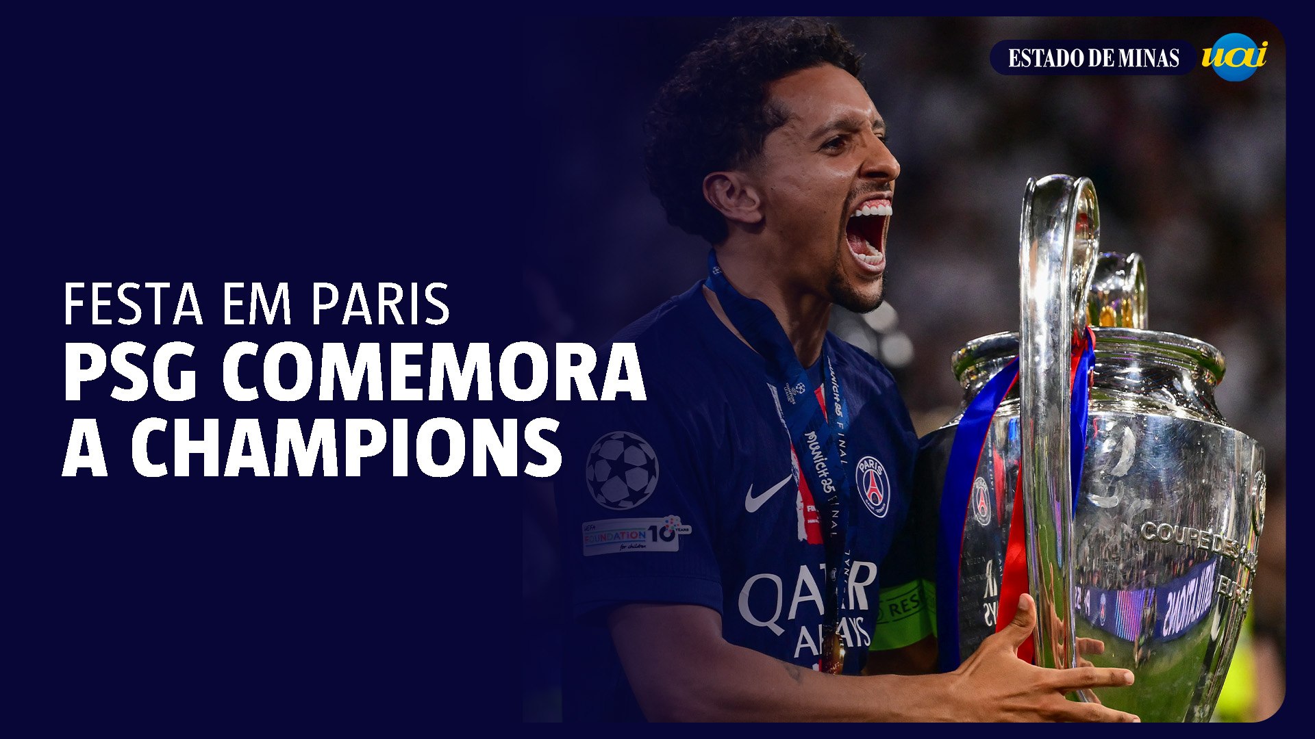PSG Comemora Sua Primeira Champions League