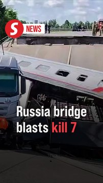 Seven killed by bridge blasts in Russian regions bordering Ukraine on eve of peace talks
