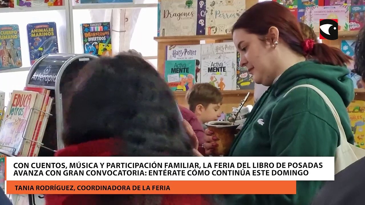 Con cuentos, música y participación familiar, la Feria del Libro de Posadas avanza con gran convocatoria entérate cómo continúa este domingo