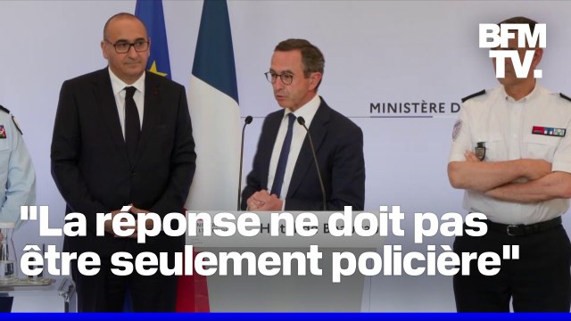 Sacre du PSG: la conférence de presse de Bruno Retailleau, ministre de l'Intérieur
