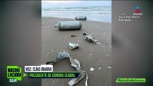 Encuentran restos de un cohete Starship en una playa de Tamaulipas