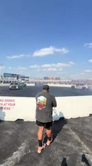 Photographer Accidentally Gets Hit by Tail Light While Shooting Truck Show