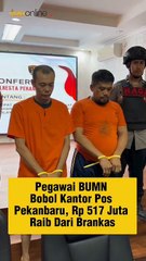 Pegawai BUMN Bobol Kantor Pos Pekanbaru, Rp 517 Juta Raib dari Brankas