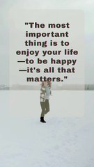 "The Secret to Life: Be Happy and Enjoy Every Moment | Motivational Quote #shorts #nevergiveup