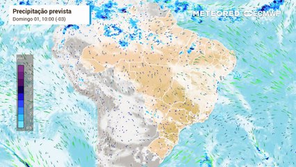 Domingo, 1 de junho: previsão de chuva e nebulosidade