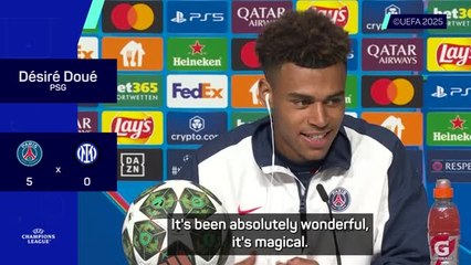 Champions League final was 'business as usual' for Desire Doue