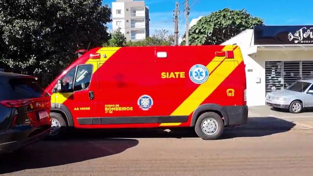 Idoso é socorrido pelo Siate após cair no banheiro