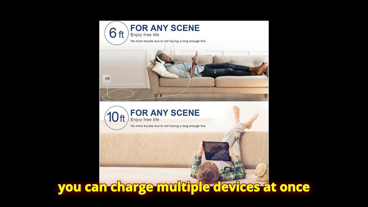 "Fast iPhone Charger 2-Pack with Long Cables" #gadget #tech #iphone