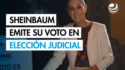 Claudia Sheinbaum vota en la elección judicial; "viva la democracia", dice