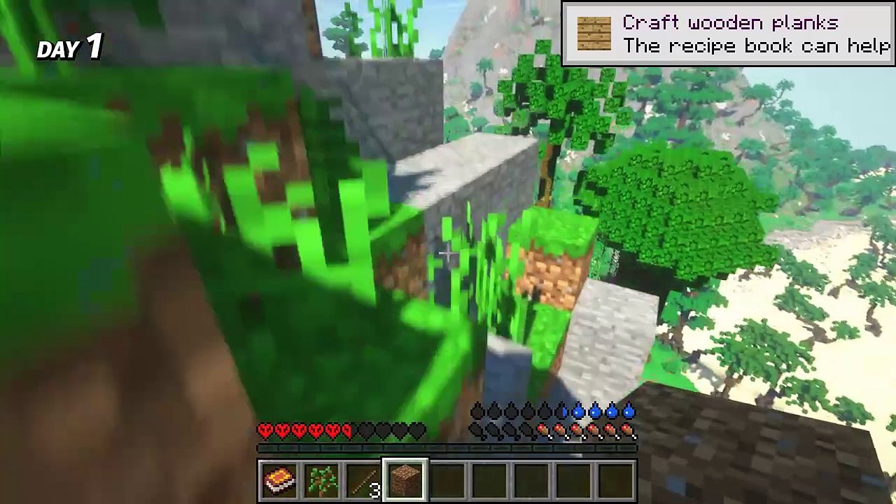 I Survived 100 Days on a Deserted Island in Hardcore Minecraft
