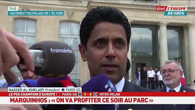 « C'était très émouvant » : Nasser al-Khelaïfi, particulièrement touché après la réception du PSG à l'Élysée - Foot - Ligue des champions