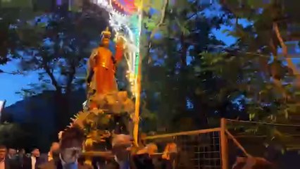 Ravello (SA) - la processione con la statua della Madonna della Pomice -2-  (01.06.25)