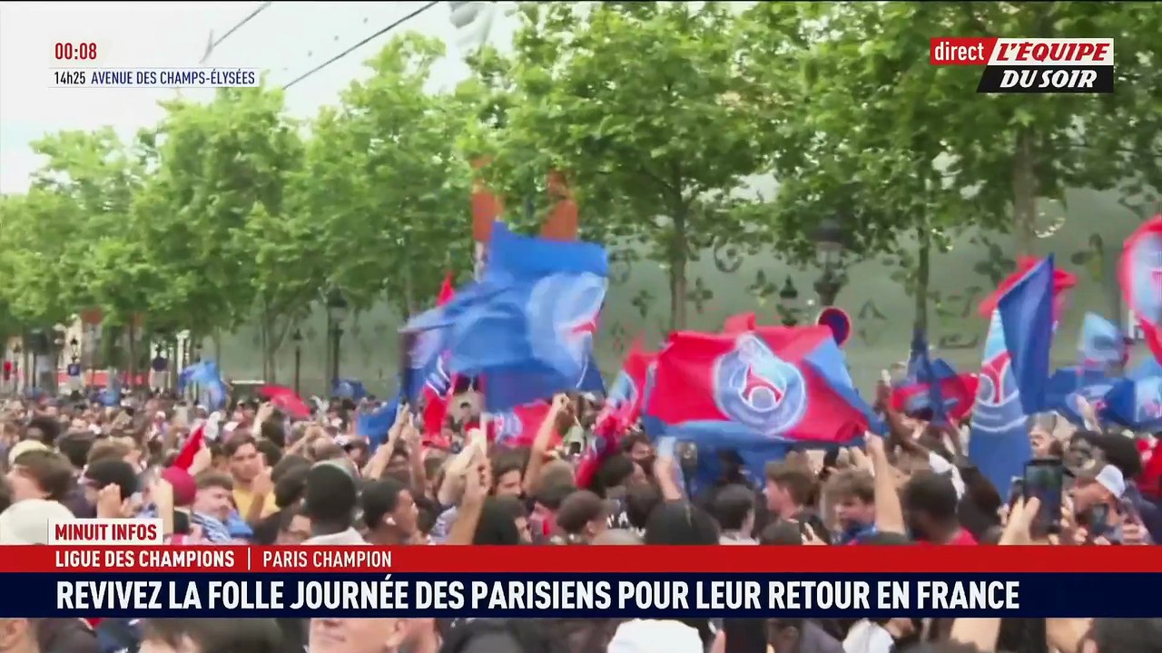 De Roissy au Parc des Princes : le résumé de la journée du PSG et de ses supporters - Foot - Ligue des champions