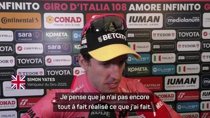 Giro - Après son maillot rose, Yates veut aider Vingegaard à remporter le Tour de France