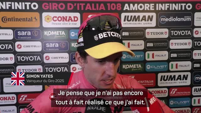 Giro - Après son maillot rose, Yates veut aider Vingegaard à remporter le Tour de France