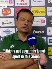 Yunan taraftarlardan Ergin Ataman'a ırkçı saldırı: 'Kimse benim ülkeme küfür edemez!'