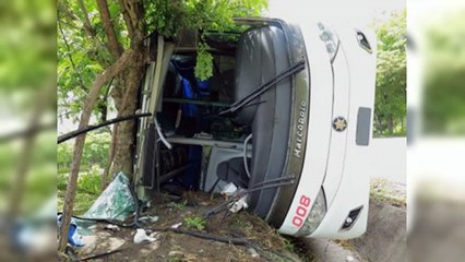 Al menos 29 heridos por accidente de autobús en autopista Duarte