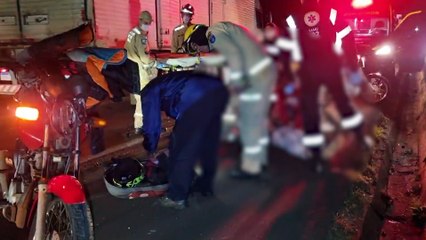 Adolescente é atropelado por moto na BR-277, em Cascavel