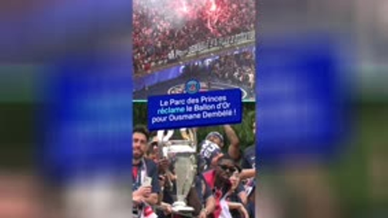 PSG - Le Parc des Princes réclame le Ballon d'Or pour Dembélé