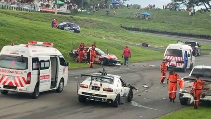 tn7-Así fue el tremendo accidente en la tercera fecha del Campeonato Nacional de Automovilismo-010625
