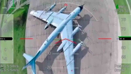 ロシア空軍基地での爆発：SBUによる正確なドローン攻撃の映像