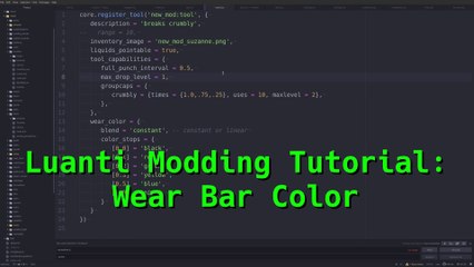 Luanti Modding Tutorial: Wear Bar Color